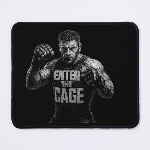 Item preview, ENTER THE CAGE - Cinematic MMA Fighter Poster Design designed and sold by MKreative Studio.