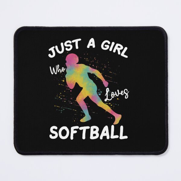 Item preview, Just a Girl Who Loves Softball Runner Shirt designed and sold by LarryMBrown.