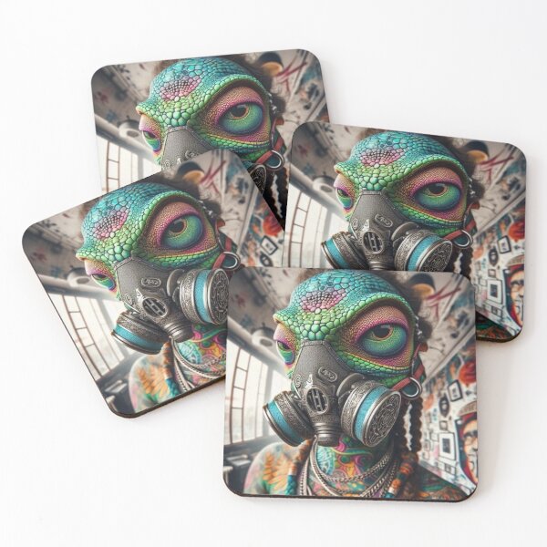 Item preview, “Chromadrip Oracle: Chameleon in the Ink Labyrinth” designed and sold by Print Fiction.