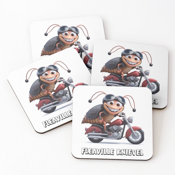 Item preview, Fleaville Knievel designed and sold by FleaNomenon.