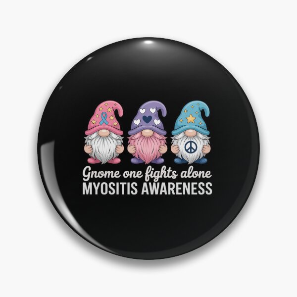 Item preview, Gnome One Fights Alone Myositis Awareness designed and sold by Catharsiscath.