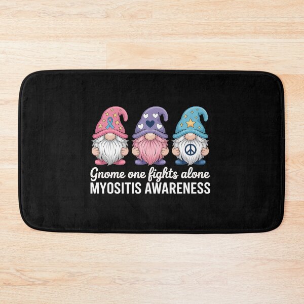 Item preview, Gnome One Fights Alone Myositis Awareness designed and sold by Catharsiscath.