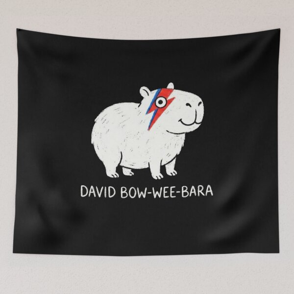 Item preview, Cute Glam Rock Capybara Starman Parody Retro 70s Music Legend Graphic designed and sold by AdyKurniawan.
