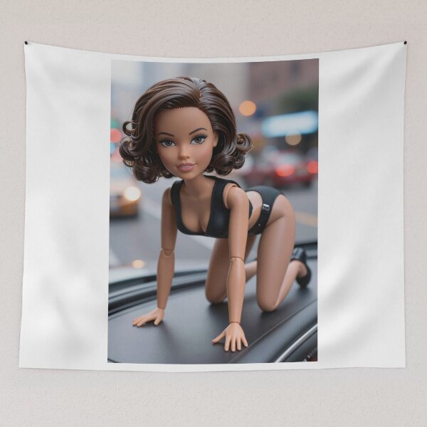 Item preview, Sarah Bobblehead in Black Swimsuit on Car designed and sold by CathryneDelamort.