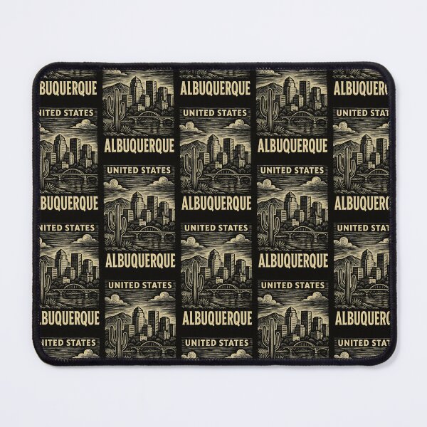 Item preview, Albuquerque USA Linocut Style  designed and sold by Thistle-TShop.