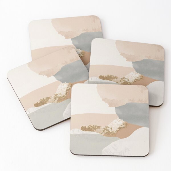 Item preview, Golden Strata Minimalist Earth Layers and Sage Abstract designed and sold by Cozyartsss.