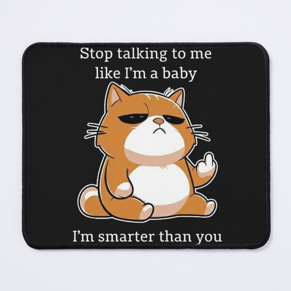 Item preview, Sassy Ginger Cat - I'm Smarter Than You Design designed and sold by Morklys.