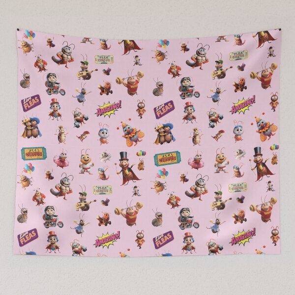 Item preview, Flea Circus Design - Pink designed and sold by FleaNomenon.