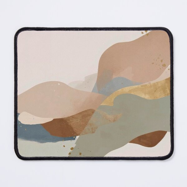 Item preview, Golden Flow Abstract Sage and Sienna Fluid Art designed and sold by Cozyartsss.