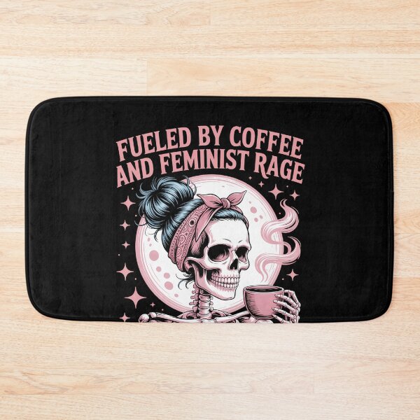 Item preview, Coffee and Feminist Skeleton designed and sold by SyncSusscess.