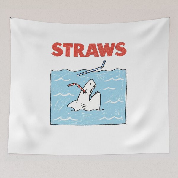 Item preview, Funny Straws Movie Parody Save the Turtles Environmental Ocean Conservation Graphic designed and sold by AdyKurniawan.
