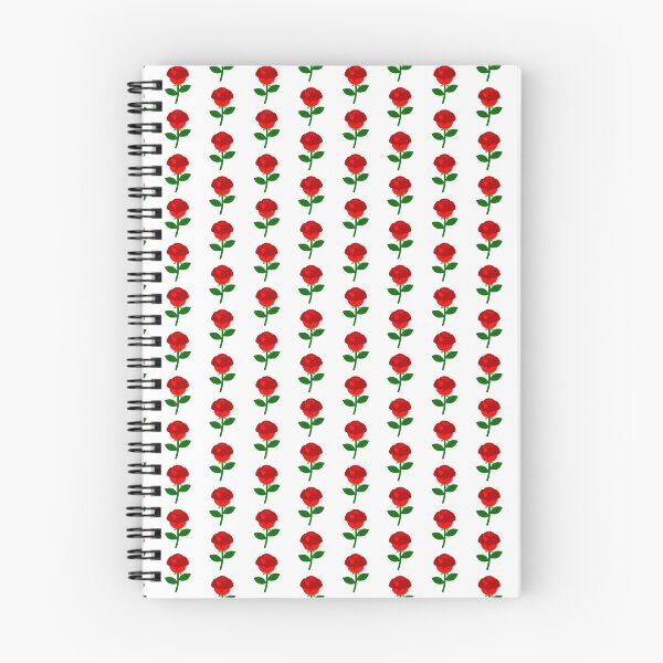 Item preview, Single Red Rose Bloom with Green Leaves Illustration designed and sold by Jirada.