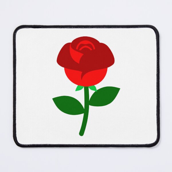 Item preview, Single Red Rose Bloom with Green Leaves Illustration designed and sold by Jirada.
