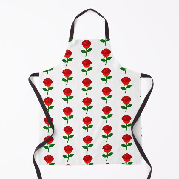 Item preview, Single Red Rose Bloom with Green Leaves Illustration designed and sold by Jirada.