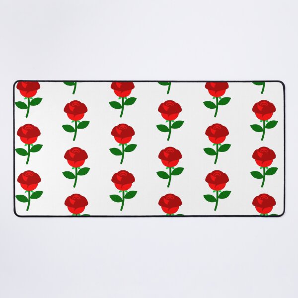 Item preview, Single Red Rose Bloom with Green Leaves Illustration designed and sold by Jirada.