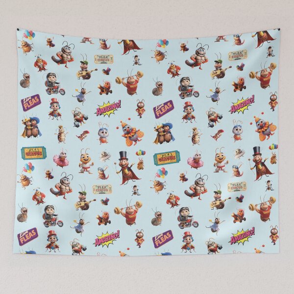 Item preview, Flea Circus Design - Blue designed and sold by FleaNomenon.