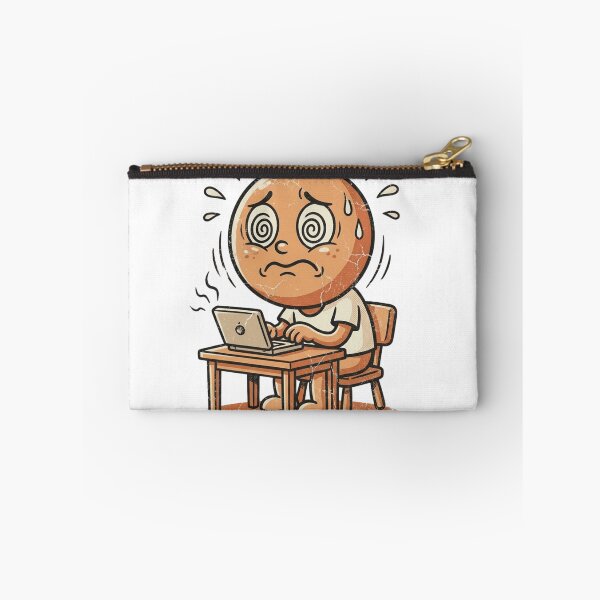 Item preview, Stressed Worker With Laptop Dizzy Character designed and sold by Elias-Studio.