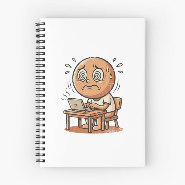 Item preview, Stressed Worker With Laptop Dizzy Character designed and sold by Elias-Studio.