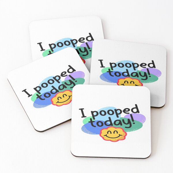 Item preview, I Pooped Today! – Cute Smiley Toilet Humor T-Shirt & Sticker Design designed and sold by Sushikidsntod.