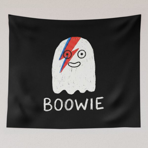 Item preview,     Boowie Funny Cute Ghost Glam Rock Starman Parody Retro Music Art designed and sold by AdyKurniawan.
