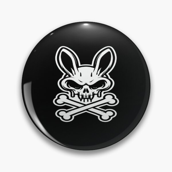 Item preview, Gothic Bunny Skull with Crossbones – Dark Aesthetic Art for Alt Fashion, Stickers & Posters designed and sold by Bright Nest Studio.