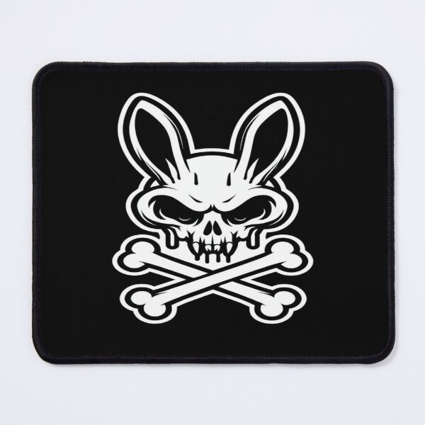 Item preview, Gothic Bunny Skull with Crossbones – Dark Aesthetic Art for Alt Fashion, Stickers & Posters designed and sold by Bright Nest Studio.