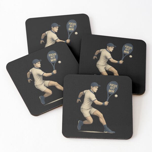 Item preview, Elite Tennis Player Mid-Swing - Focus Hit Win designed and sold by MKreative Studio.