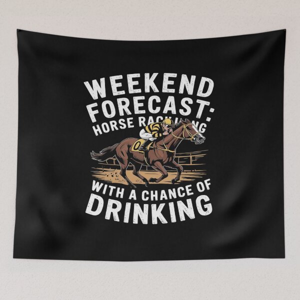 Item preview, Weekend Forecast Horse Racing With A Chance1  designed and sold by KotexTemu.