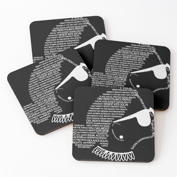 Item preview, Notorious RBG Feminist Quote Typography Ruth Bader Ginsburg Political Gift Art designed and sold by taufestiamatne.