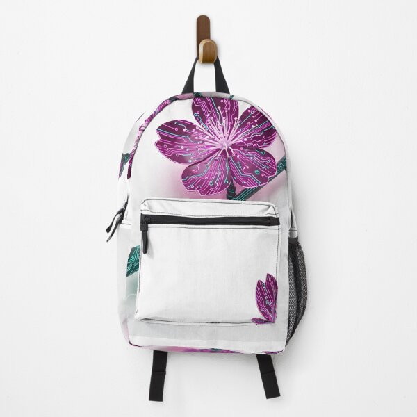Item preview, Cyberpunk Cherry Blossom - Futuristic Sakura Tech Flora designed and sold by Aura-design-Art.