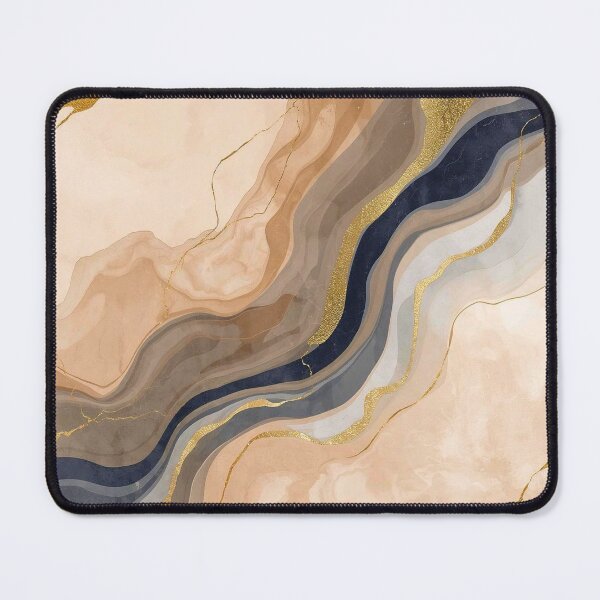 Item preview, Luxury Navy, Terracotta, and Gold Marble Art designed and sold by Cozyartsss.