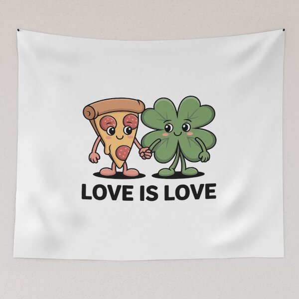 Item preview, Lovers Pizza St Patrick's Day Irish Valentines Day designed and sold by Catharsiscath.