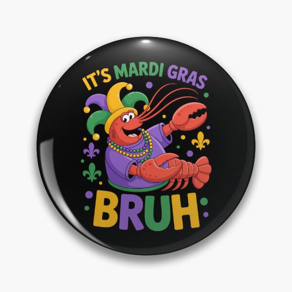 Item preview, Its Mardi Gras Bruh Crayfish Dab Jester Beads Boys designed and sold by cosmicncozyS.