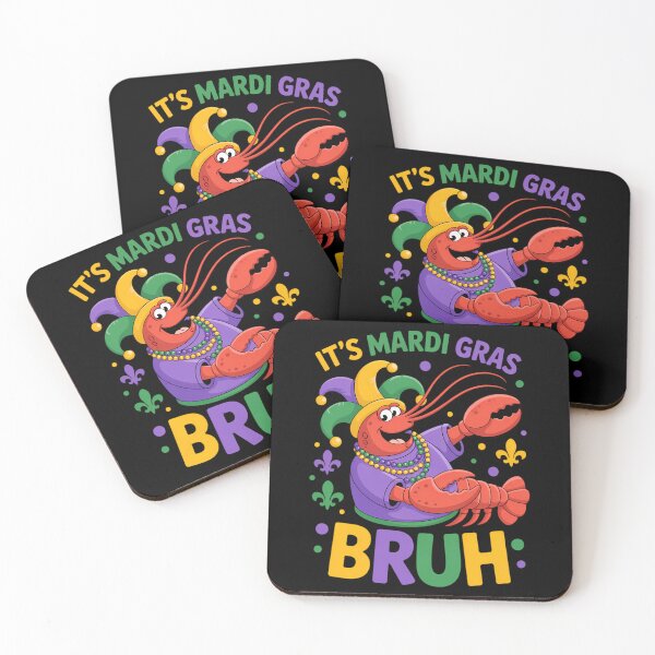 Item preview, Its Mardi Gras Bruh Crayfish Dab Jester Beads Boys designed and sold by cosmicncozyS.