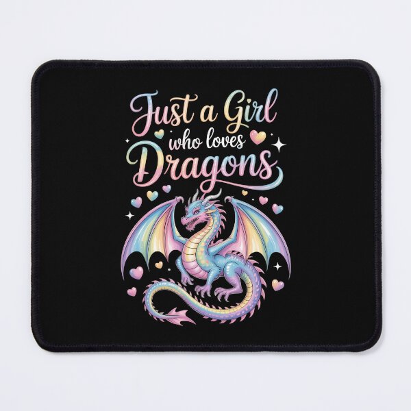 Item preview, Just a Girl Who Loves Dragons Cute Colorful Dragon designed and sold by cosmicncozyS.