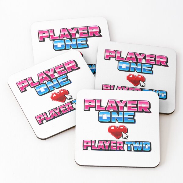 Item preview, Player 1 Player 2 Funny Gamer Couple Valentine Typography Matching Shirt Gift designed and sold by GiftsForge.