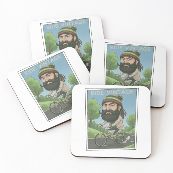 Item preview, Vintage Cyclist with Beard - Ride Vintage designed and sold by Stefanrajzer.