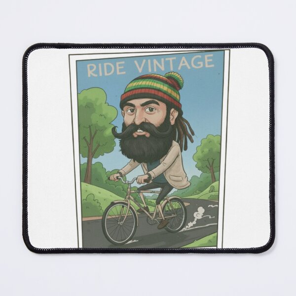 Item preview, Vintage Cyclist with Beard - Ride Vintage designed and sold by Stefanrajzer.
