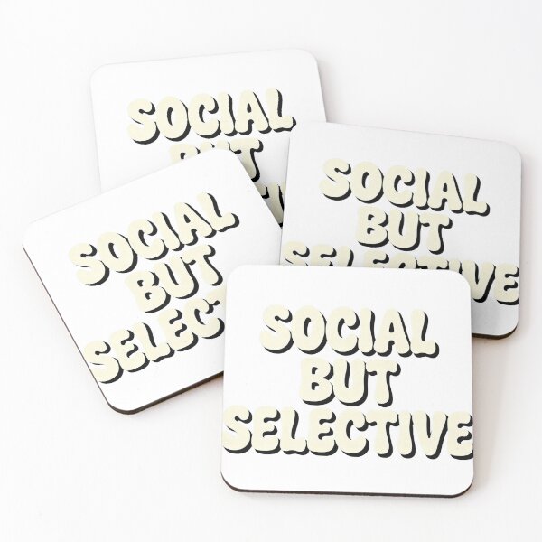 Item preview, Social But Selective Thought Design designed and sold by heerak009.