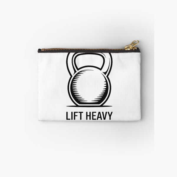 Item preview, Lift Heavy Stay Humble – Minimal Kettlebell Gym Line Art designed and sold by WSPrintCrafter.