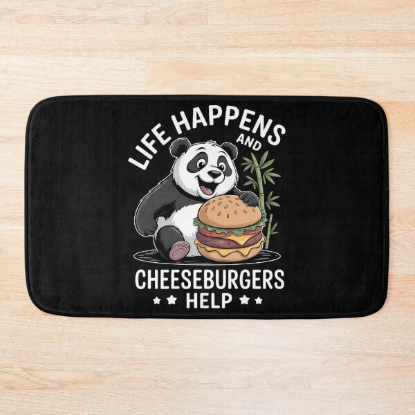 Item preview, Life Happens Cheese Burger Helps Burger Lover Hamburger designed and sold by cosmicncozyS.