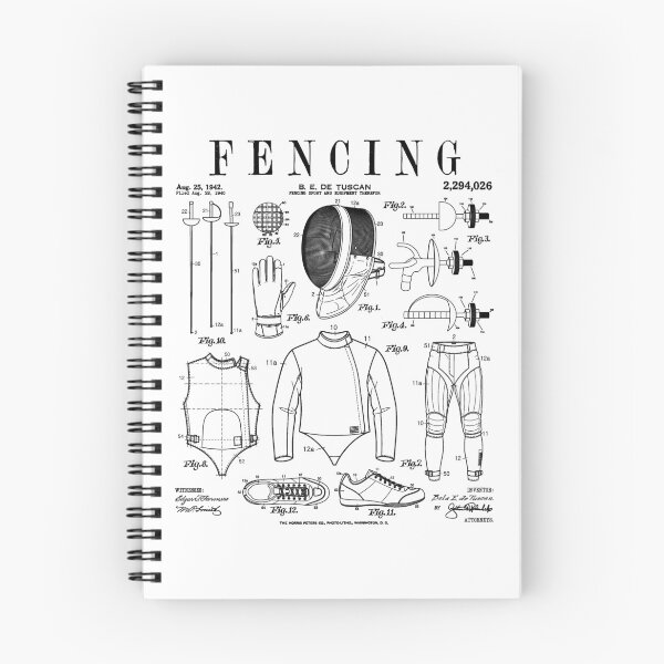 Item preview, Fencing Fencer Funny Vintage Patent Foil Epee Sabre Fencers designed and sold by GrandeDuc.