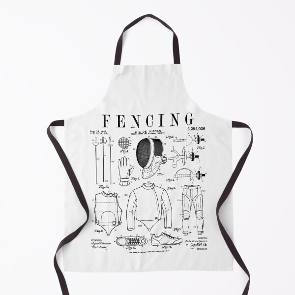 Item preview, Fencing Fencer Funny Vintage Patent Foil Epee Sabre Fencers designed and sold by GrandeDuc.