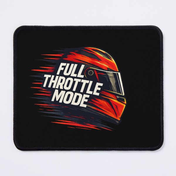 Item preview, Full Throttle Mode Racing Helmet - Speed & Motion Illustration designed and sold by MKreative Studio.