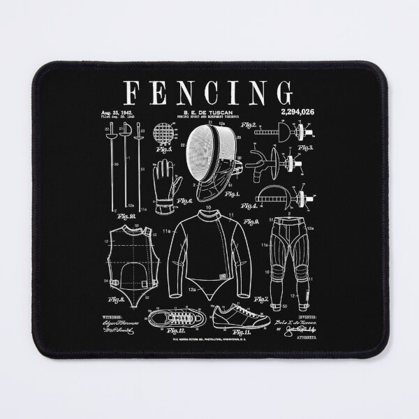 Item preview, Fencing Fencer Funny Vintage Patent Foil Epee Sabre Fencers designed and sold by GrandeDuc.