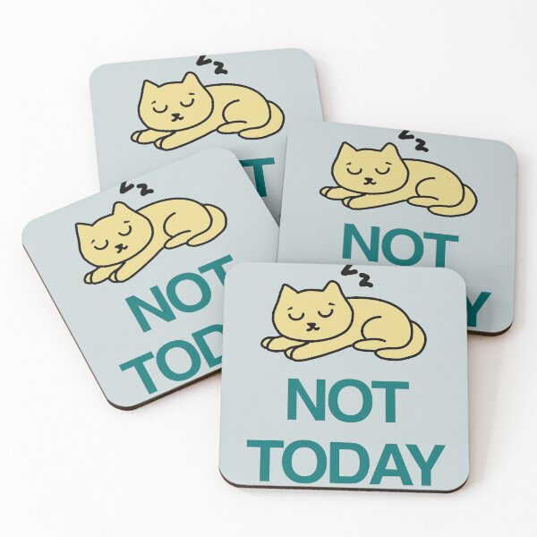 Item preview, Lazy Cat Not Today - Cute Sleeping Kitten Illustration designed and sold by 3raser15.