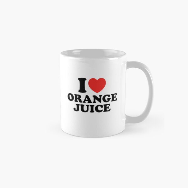 I Love Orange Juice Classic Mug