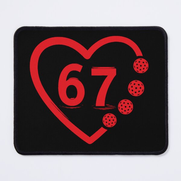 Item preview, Minimalist Pickleball Heart 67 Six Seven Tee designed and sold by LashondaGreen89.
