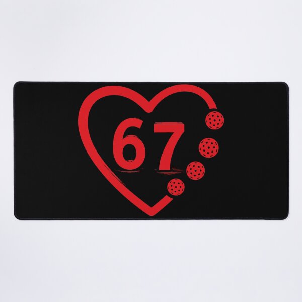 Item preview, Minimalist Pickleball Heart 67 Six Seven Tee designed and sold by LashondaGreen89.