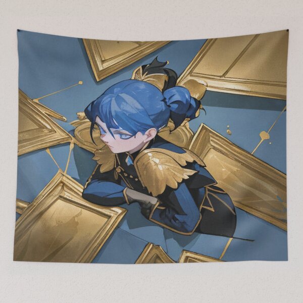 Item preview, Luna's Dream World: How a girl unfolds her imagination in her blue/gold fantasy room designed and sold by FotoworldEdel.
